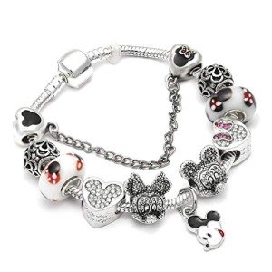 Disney Mouse Charm Bracelet in Silver