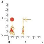 Winnie the Pooh Women's Flash Plated Drop Earrings