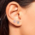 Disney Lilo & Stitch Sterling Silver Stud Earrings