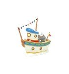 Disney Village Donald Duck House Boat Figurine