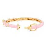 Pink Minnie Mouse Glitter Bangle Bracelet