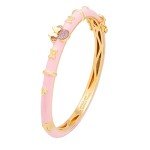 Pink Minnie Mouse Glitter Bangle Bracelet