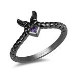 Enchanted Disney Maleficent Amethyst Villain Ring