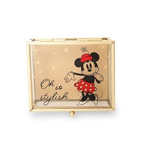 Minnie Mouse Stylish Glass Jewelry Organizer Box