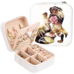 Disney Belle Jewelry Box with Mirror and Storage