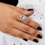 Jack Skellington Sterling Silver Women's Ring