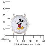 Mickey Mouse Classic Leather Strap Quartz Watch