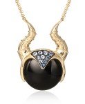 Maleficent Villains Pendant Necklace in Yellow Gold
