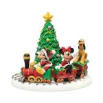 Mickey's Holiday Express Miniature Figurine Display