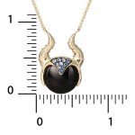 Maleficent Villains Pendant Necklace in Yellow Gold