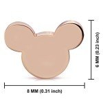 Tiny Mouse Silhouette Stainless Steel Stud Earrings