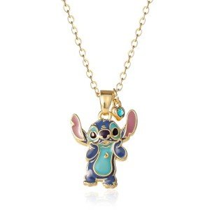 Disney Stitch 18" Gold Flash Pendant Necklace