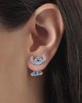 Lilo and Stitch Blue Enamel Stitch Stud Earrings