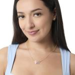 Disney Stitch and Angel Heart Pendant Necklace