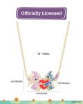 Disney Stitch and Angel Heart Pendant Necklace