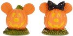 Mickey and Minnie Halloween Topiary Figurine Set