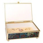 Disney Beauty and the Beast Stained Glass Jewelry Box