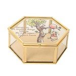 Disney Winnie the Pooh Glass Jewelry Box