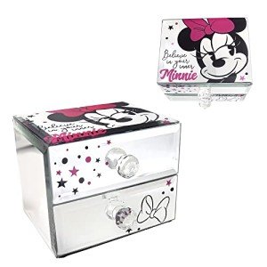 Minnie Mouse Mirrored Jewelry Box with Drawers