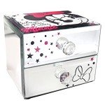Minnie Mouse Mirrored Jewelry Box with Drawers