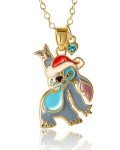 Disney Stitch 18k Gold Flash Necklace for Women