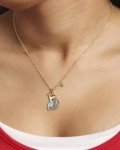 Disney Stitch 18k Gold Flash Necklace for Women