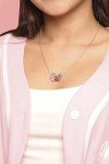 Disney Stitch and Angel Heart Pendant Necklace
