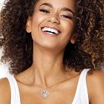 Disney Minnie Mouse Heart Necklace with Zirconia