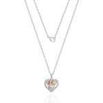 Disney Minnie Mouse Heart Necklace with Zirconia