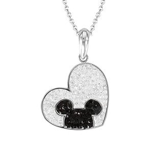 Disney Mickey Mouse Crystal Heart Necklace
