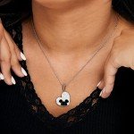 Disney Mickey Mouse Crystal Heart Necklace