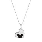Disney Mickey Mouse Crystal Heart Necklace
