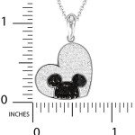 Disney Mickey Mouse Crystal Heart Necklace