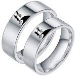 Jack and Sally Moonlit Confession Couple Rings