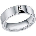 Jack and Sally Moonlit Confession Couple Rings