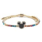 Mickey Mouse Tennis Bracelet with Clear Jewels