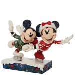 Jim Shore Disney Minnie & Mickey Ice Skating Figurine