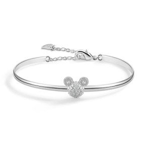 Mickey Mouse Sterling Silver Adjustable Charm Bracelet