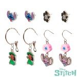 Stitch & Angel Fun Earrings Set for Girls