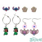 Stitch & Angel Fun Earrings Set for Girls