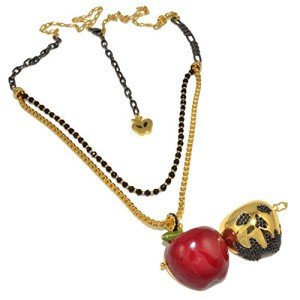 Snow White Apple Locket Necklace by Disney Couture