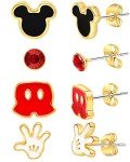 Mickey Mouse Stud Earrings Set