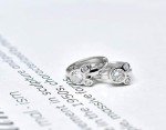 Disney Mouse Sterling Silver Huggie Hoop Earrings