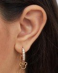 Mickey Mouse Gold-Plated Hoop Earrings for Women