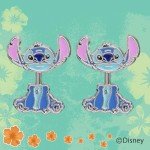 Lilo and Stitch Blue Enamel Stitch Stud Earrings