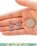 Lilo and Stitch Blue Enamel Stitch Stud Earrings