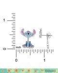 Lilo and Stitch Blue Enamel Stitch Stud Earrings