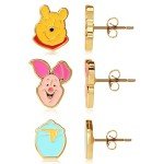Winnie the Pooh Stud Earring Set - 3 Pairs