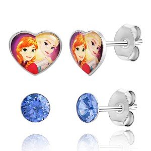 Disney Frozen Crystal Stud Earrings Set