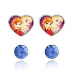 Disney Frozen Crystal Stud Earrings Set